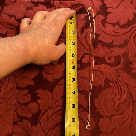 ANTHROPOLOGIE “C” Necklace - Picture 3 of 3